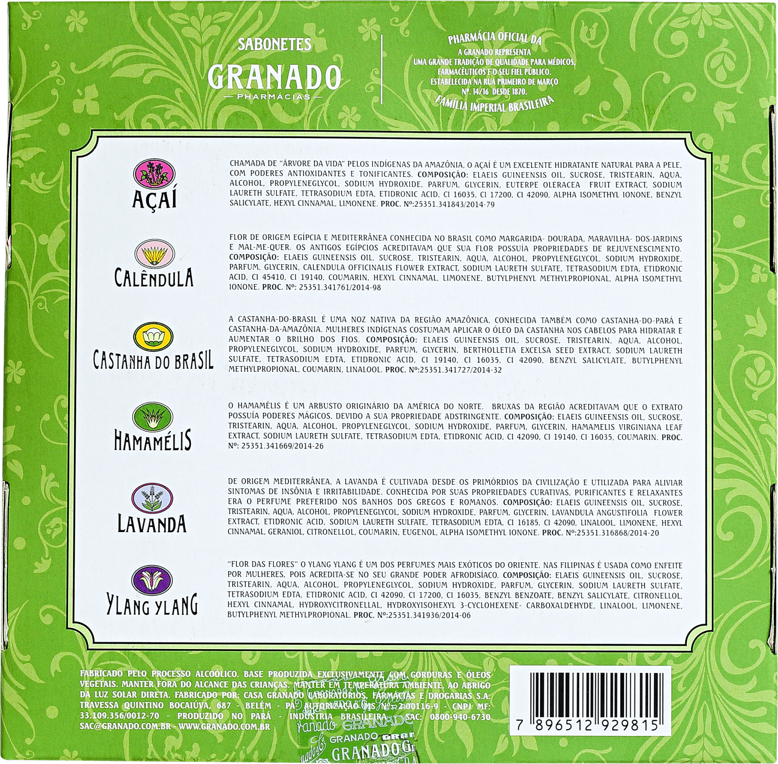 Kit Granado Terrapeutics Mix - Sabonetes em Barra 6x90g