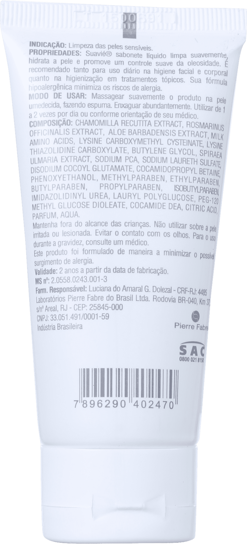 Darrow Suavié Pele Sensível - Sabonete Líquido Facial 60ml