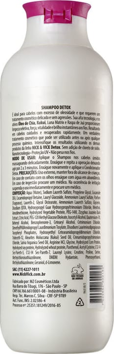 Nick & Vick Alta Performance Detox - Shampoo 250ml