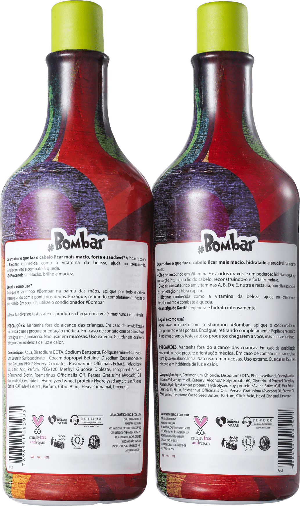 Kit #Bombar (shampoo e condicionador) - 1L