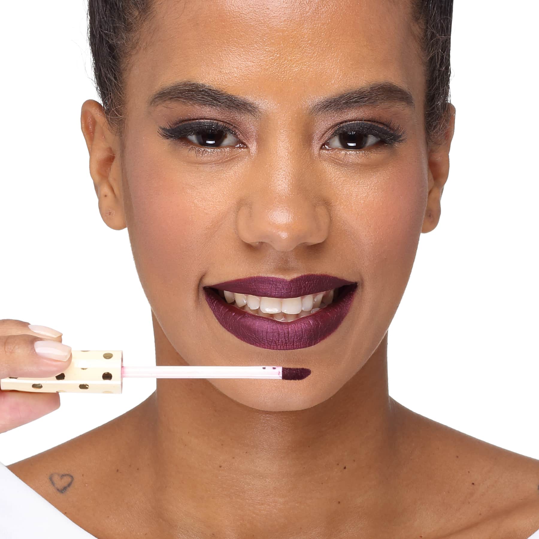 Latika Lip Vinho Nº 41 - Batom Líquido Metálico 4ml