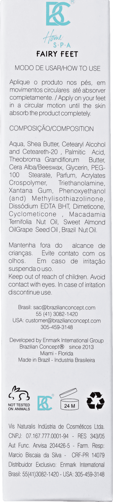 Brazilian Concept Fairy Feet - Hidratante para os Pés 50g