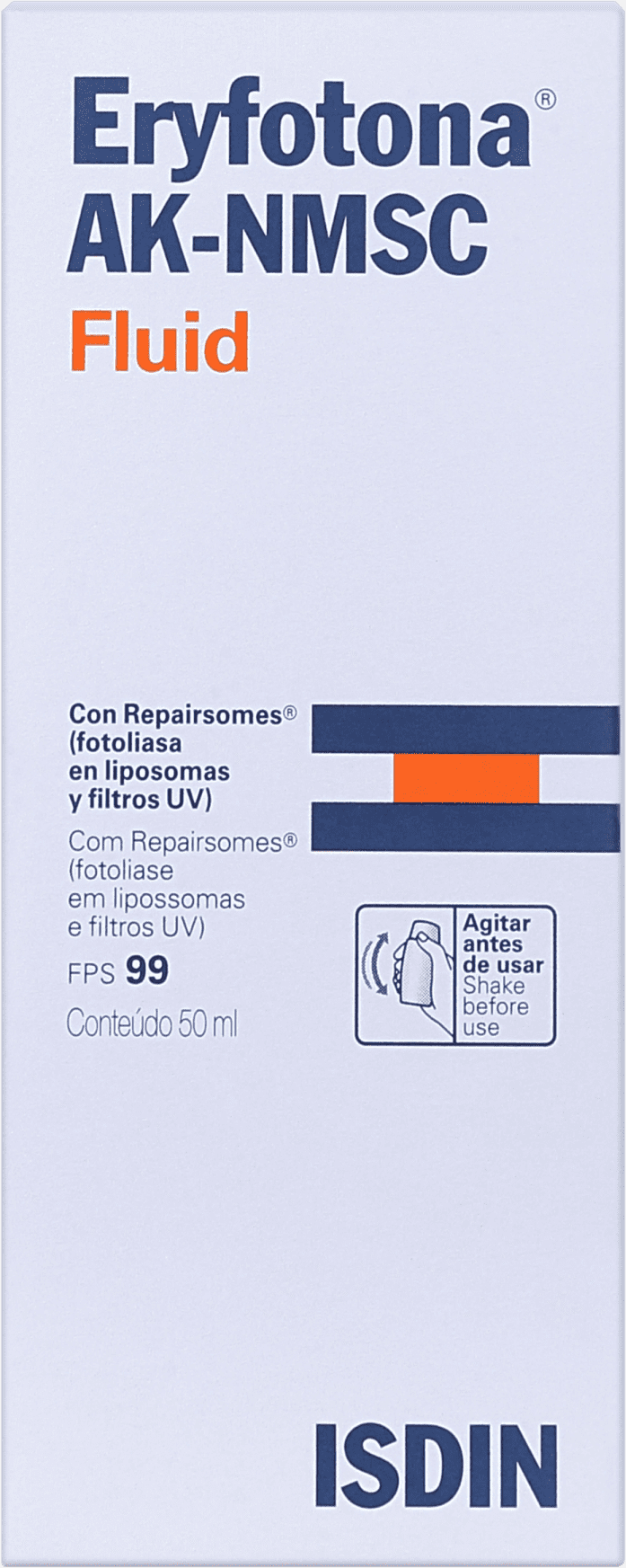 ISDIN Eryfotona AK-NMSC Fluid FPS 99 - Protetor Solar Facial 50ml