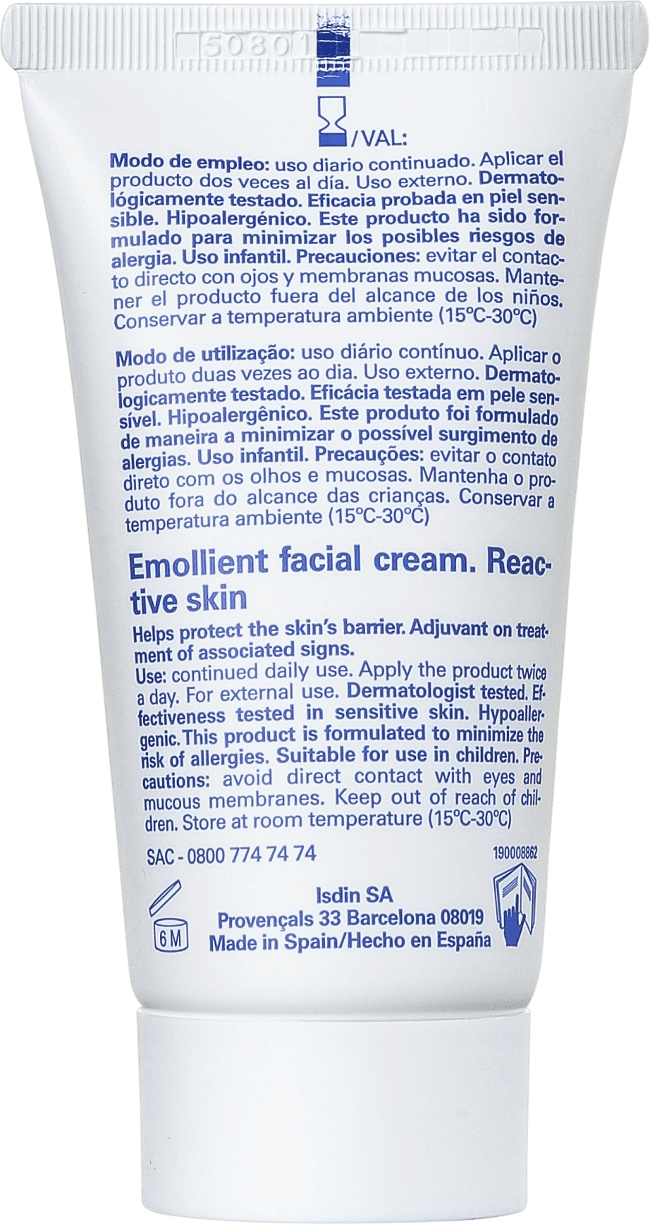 ISDIN Nutratopic Pro-AMP - Creme Hidratante Facial 50ml