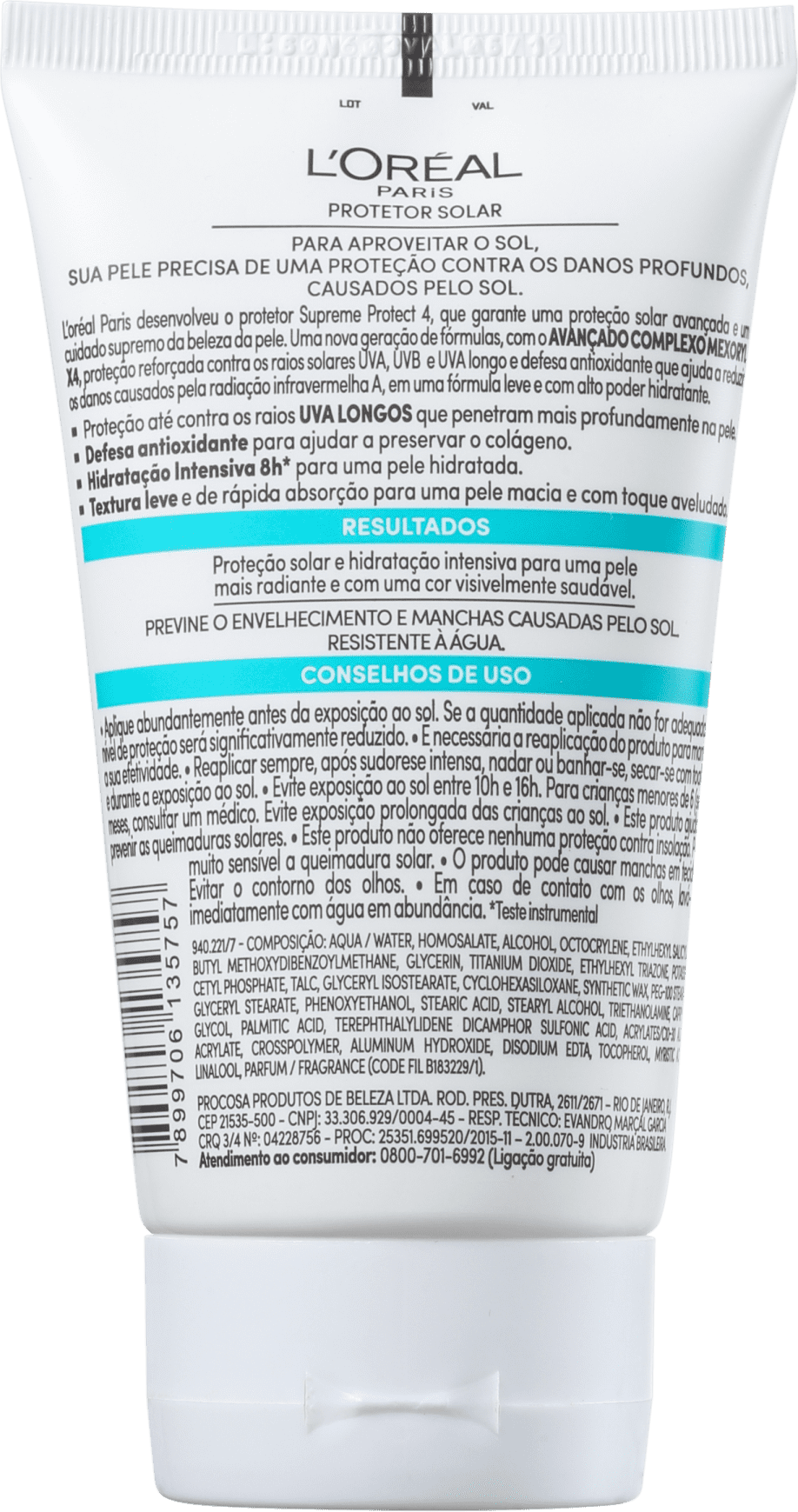 L'Oréal Paris Solar Expertise Supreme Protect 4 FPS 30 - Protetor Solar Facial 120ml