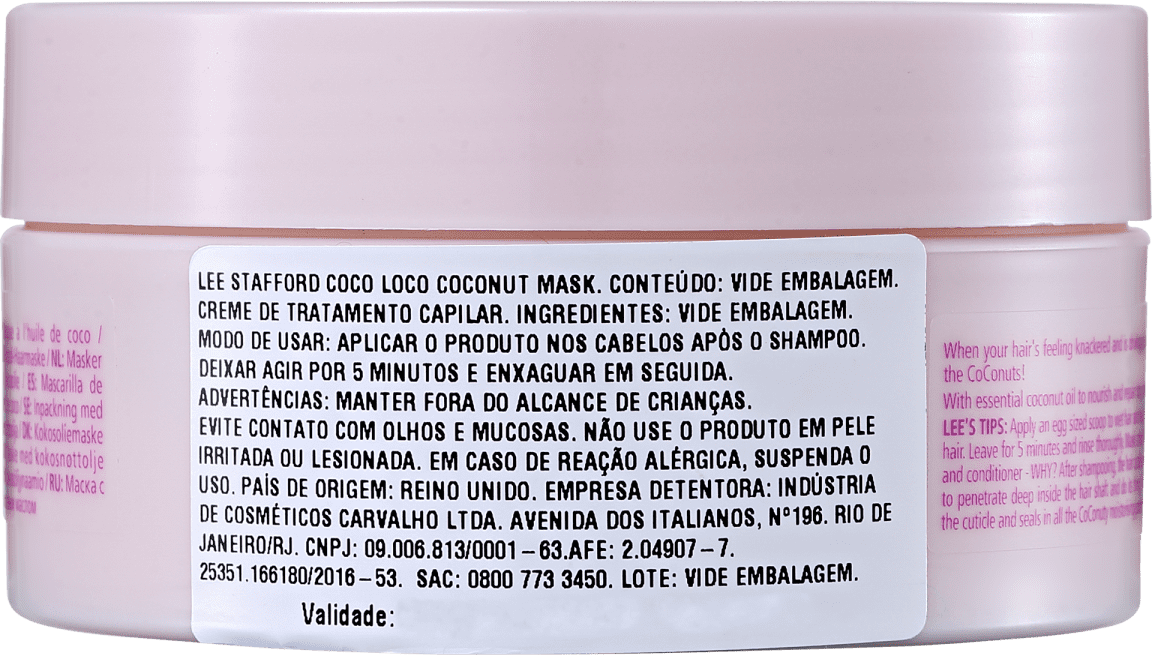 Lee Stafford Coco Loco Coconut - Máscara Capilar 200ml