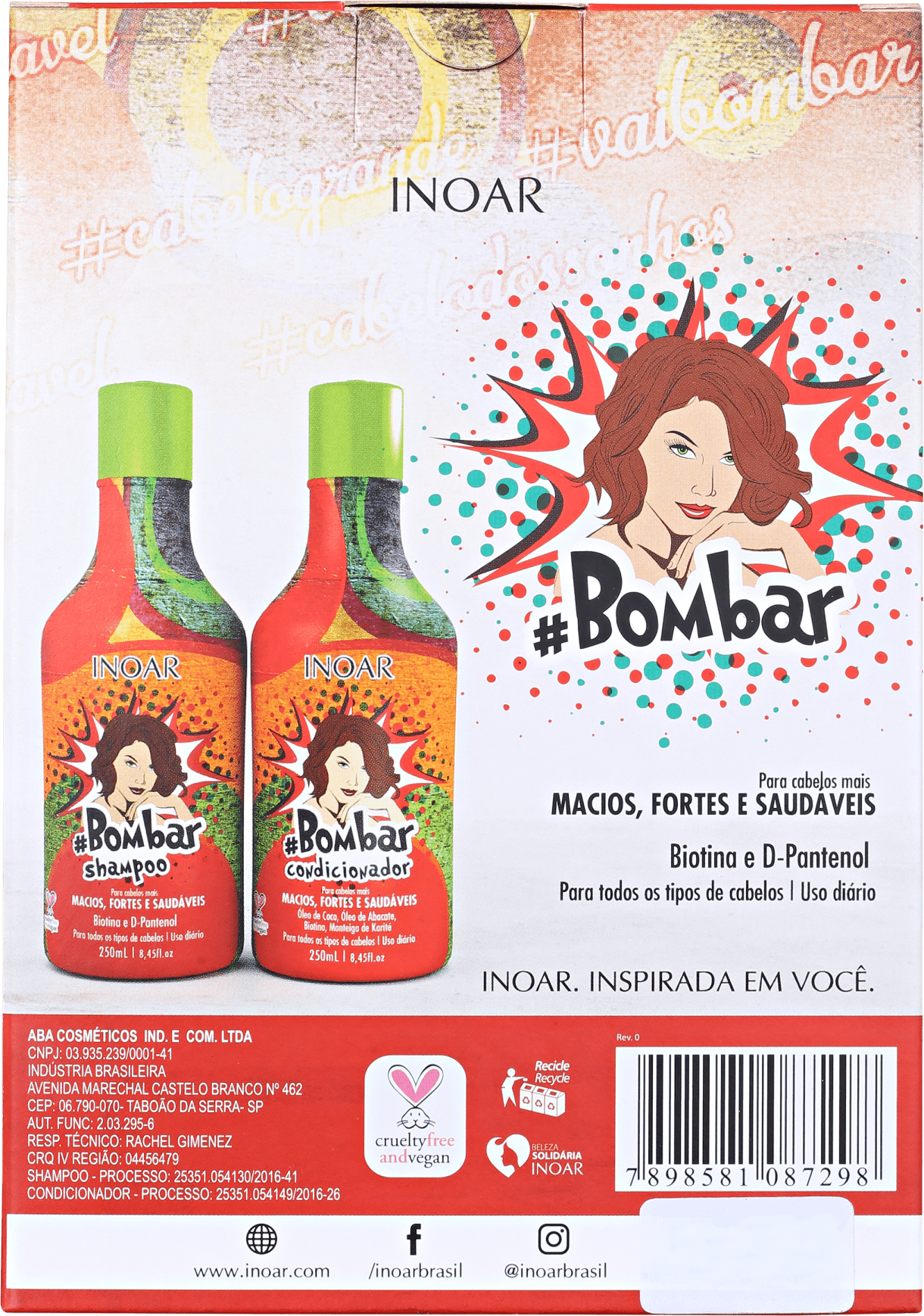 Kit Duo #Bombar (shampoo e condicionador) - 250ml