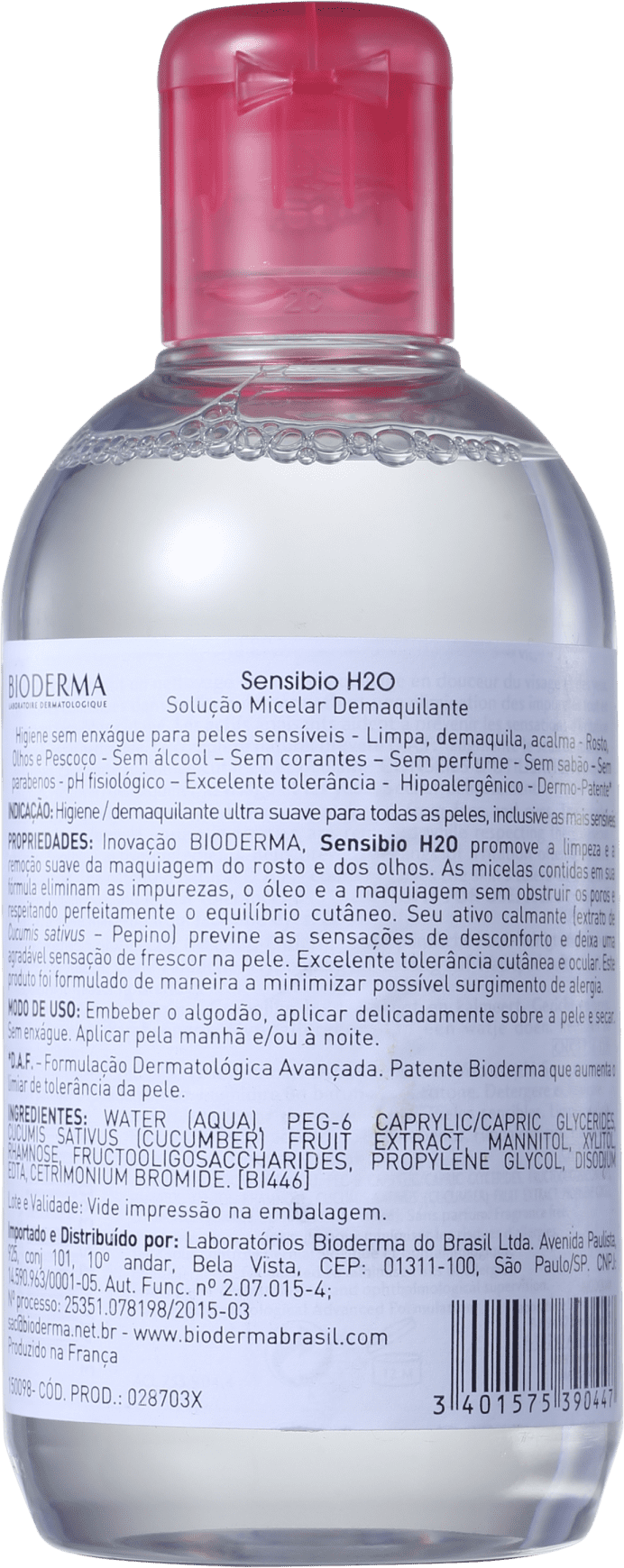 Bioderma Sensibio H2O - Água Demaquilante 250ml