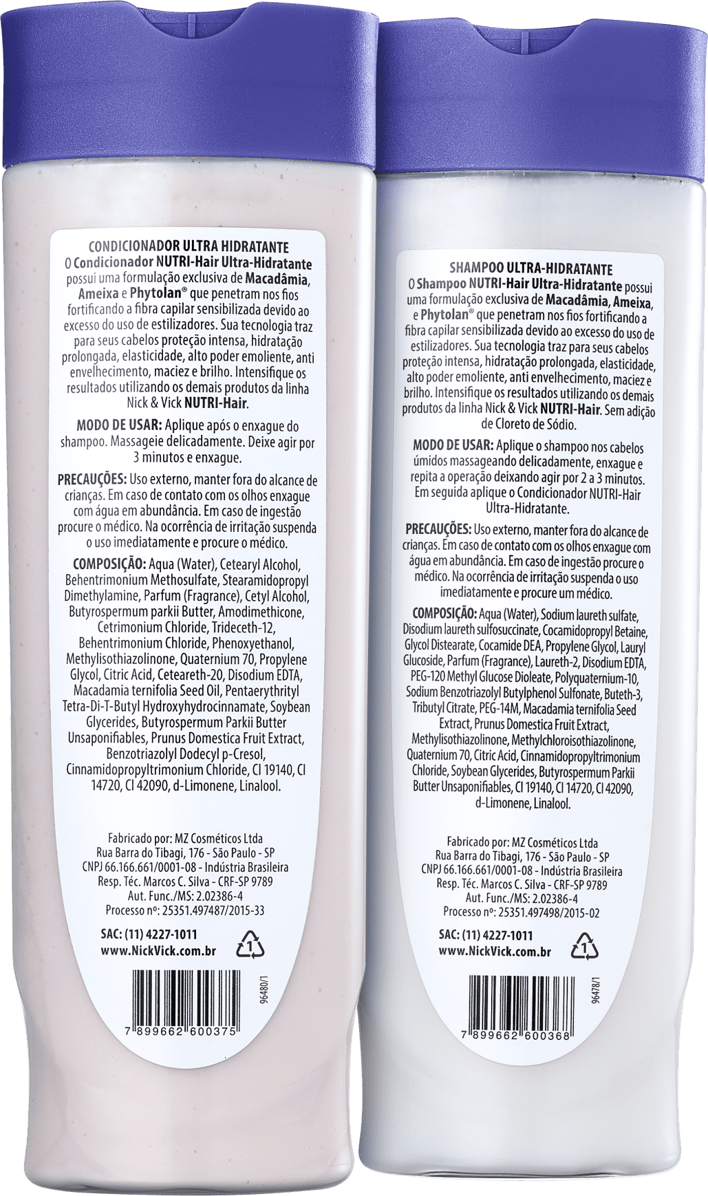 Kit Nick & Vick NUTRI-Hair Ultra-Hidratante (2 Produtos)