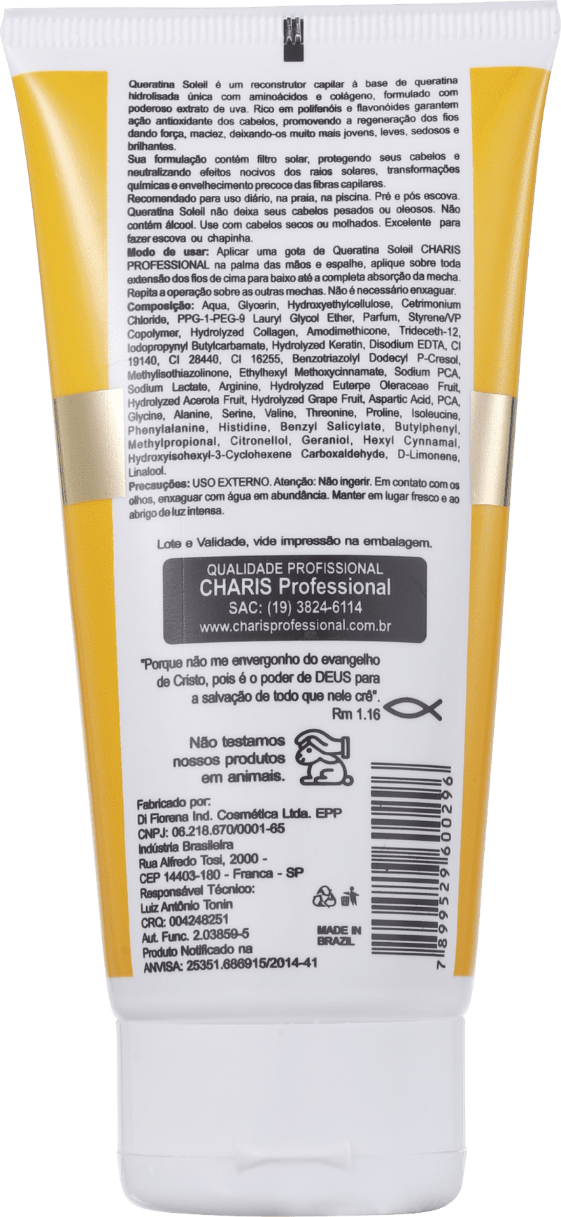 Charis Queratinas Soleil Reconstrutor Capilar Instantâneo - Leave-in 150ml