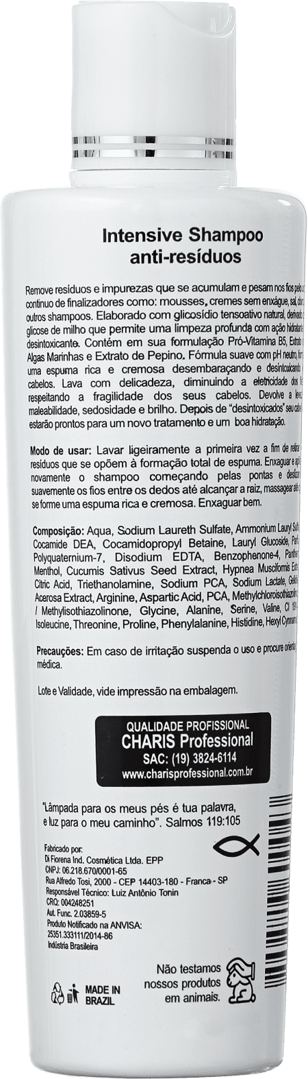 Charis Intensive Shampoo Antirresíduos - 250ml