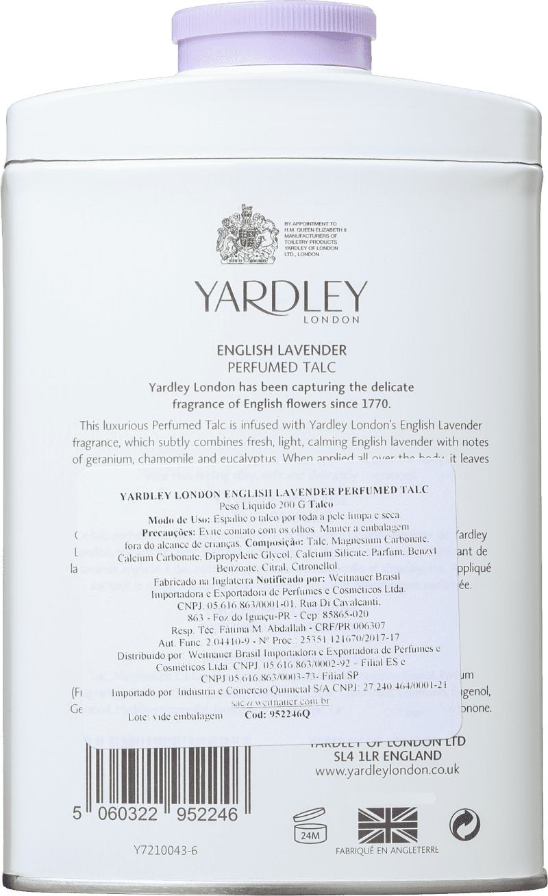 Yardley English Lavender - Talco 200g