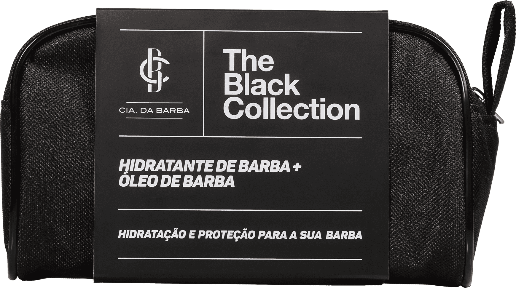 Kit Cia da Barba The Black Collection (2 Produtos + Nécessaire)