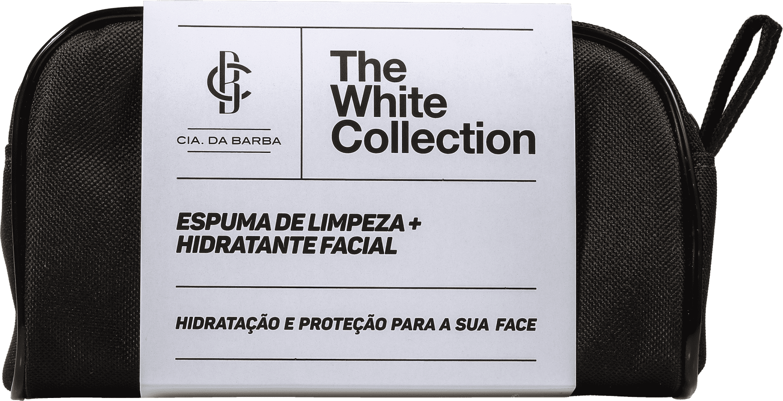 Kit Cia da Barba The White Collection (2 Produtos + Nécessaire)