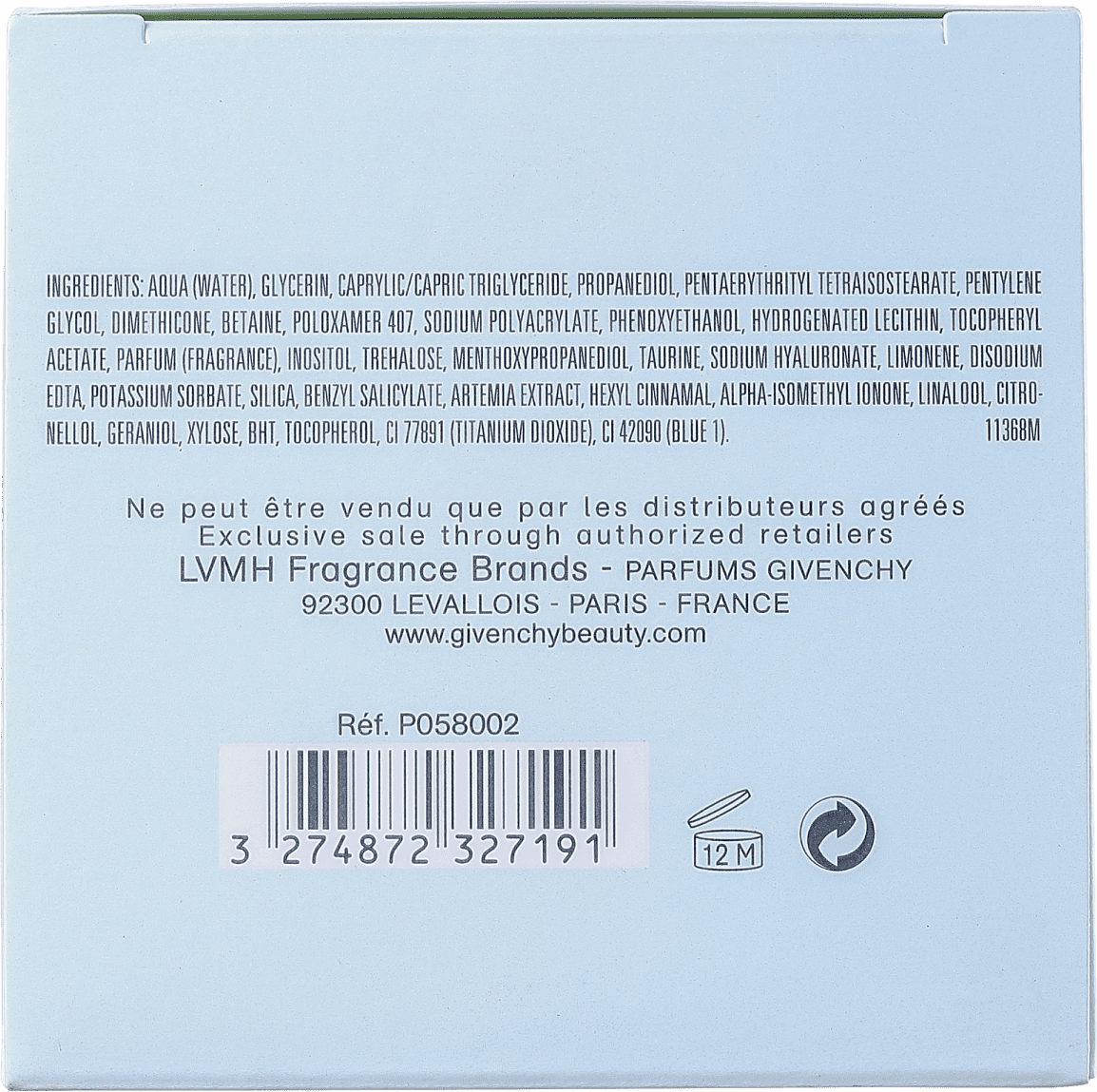 Givenchy Hydra Sparkling Moisturizing & Embellishing - Máscara Hidratante 75ml