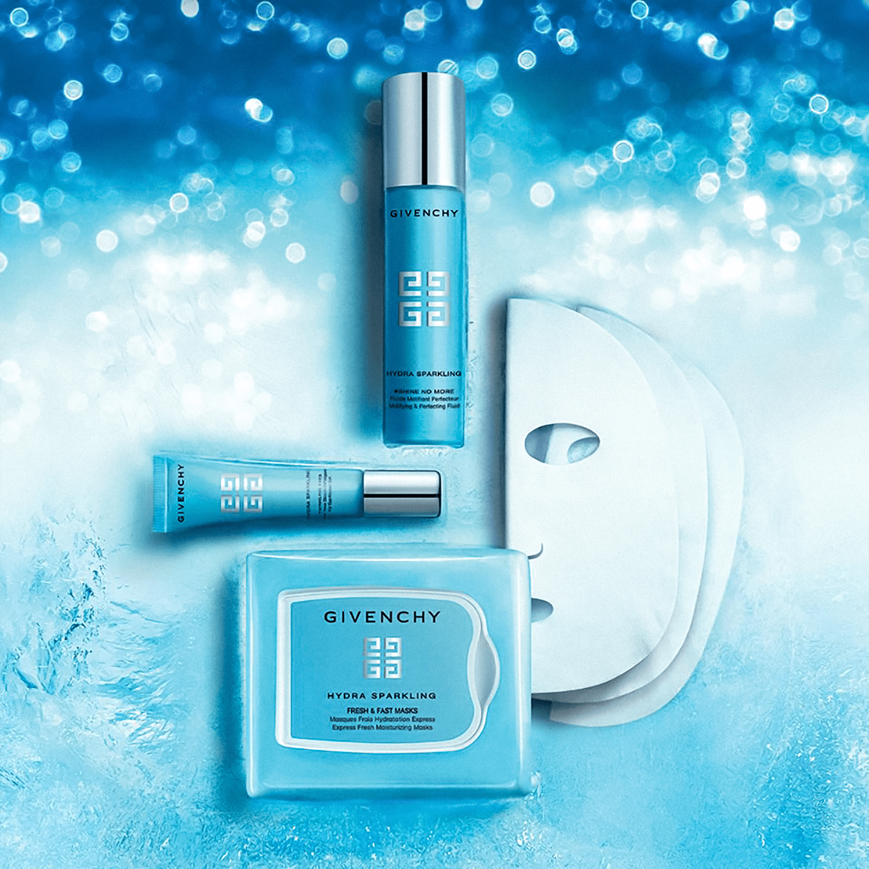 Givenchy Hydra Sparkling Fresh & Fast - Máscara Hidratante (14 unidades)