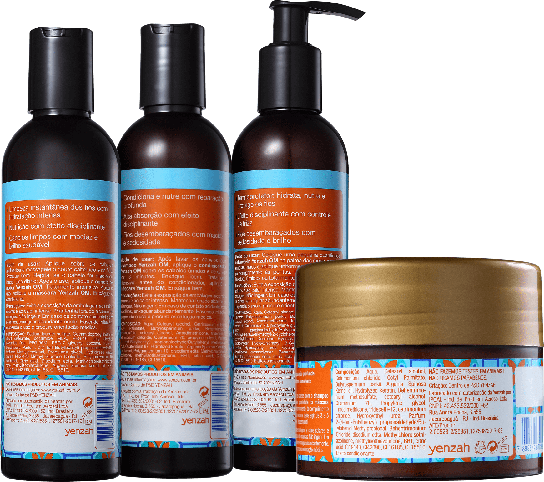 Kit Yenzah OM Óleo de Marrocos Argan Completo (4 Produtos)