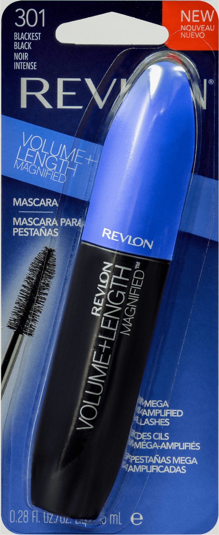 Revlon Volume + Length Magnified 301 Blackest Black - Máscara para Cílios 8,5ml