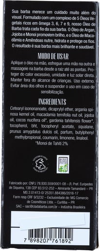 Cia da Barba Mini - Óleo para Barba 30ml