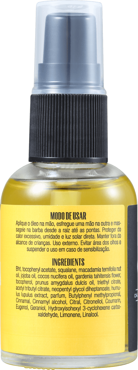 Cia da Barba Lúpulo de Cerveja Bastards - Óleo para Barba 30ml