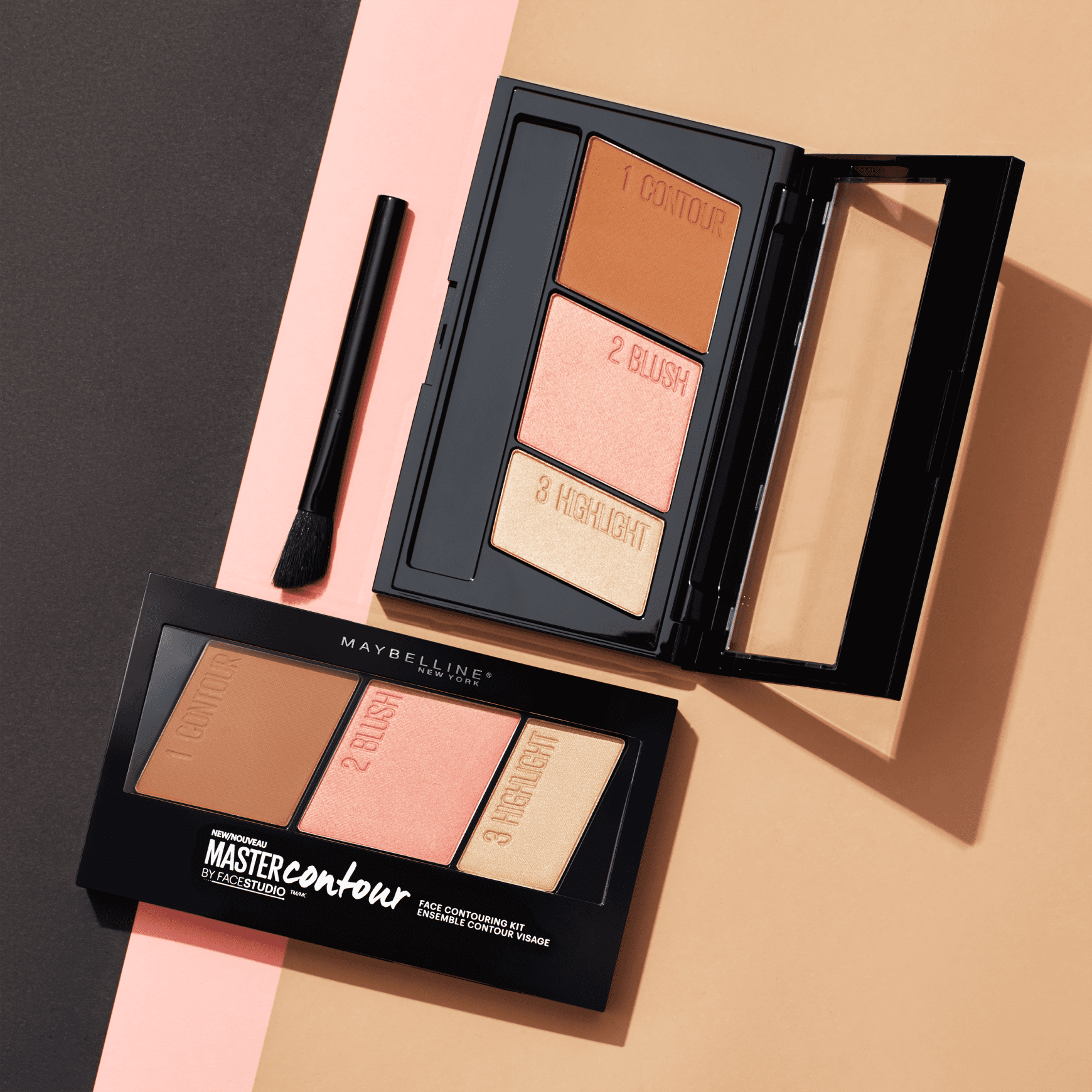 Maybelline Master Contour Kit Medium Dark - Paleta de Contorno 9,7g
