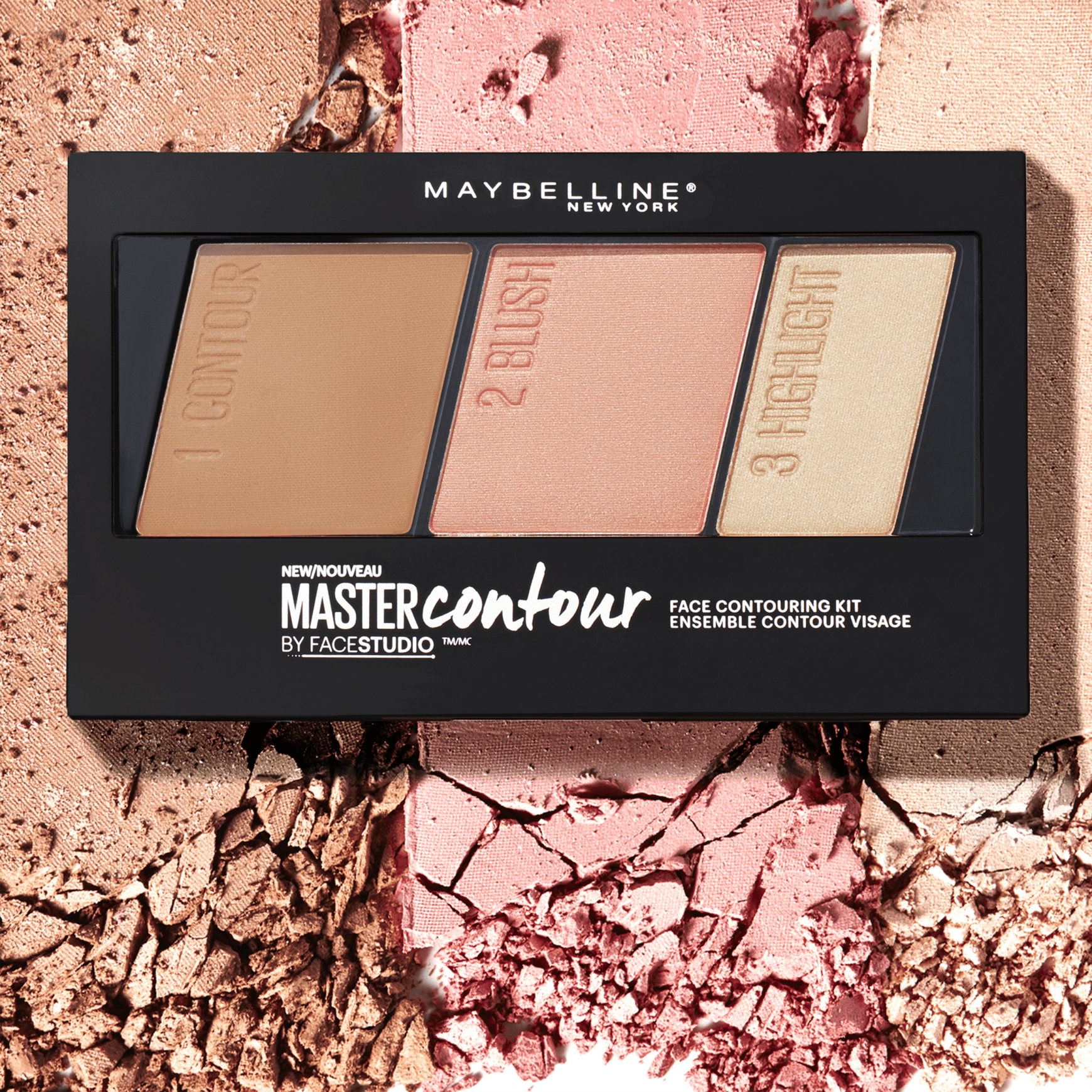 Maybelline Master Contour Kit Medium Dark - Paleta de Contorno 9,7g