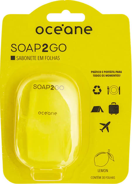 Soap2Go Limão - Sabonete em folhas 30un