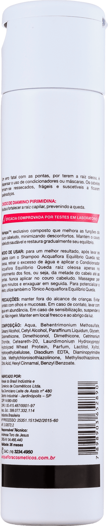 Acquaflora Equilíbrio Queda Raiz Oleosa - Condicionador 300ml