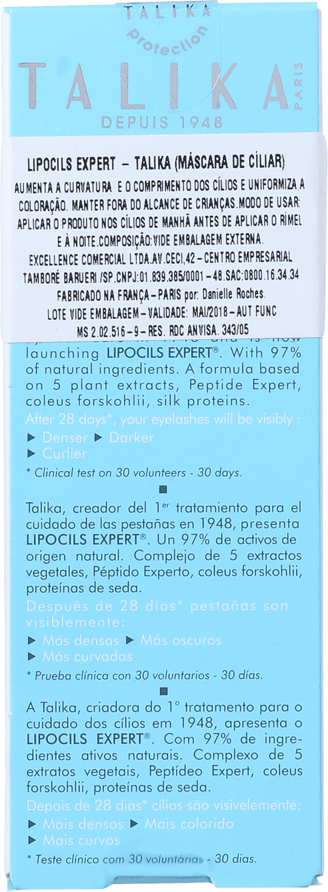 Talika Eyelash Lipocils Expert - Tratamento para Cílios 10ml