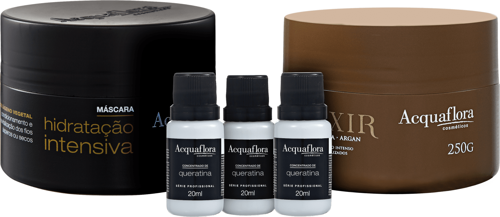 Kit Acquaflora Cronograma Capilar Força e Maciez (3 Produtos)