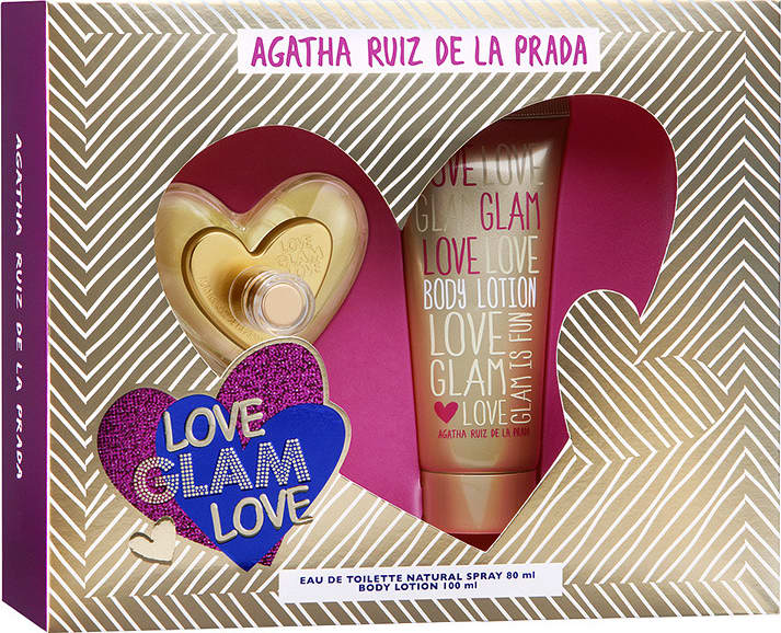 Conjunto Love Glam Love Agatha Ruiz de La Prada Feminino - Eau de Toilette 80ml + Loção 100ml