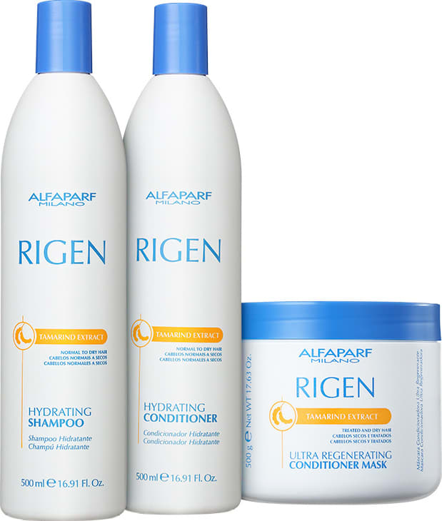 Kit Alfaparf Rigen Tamarind Extract Ultra Regenerating Triplo (3 Produtos)
