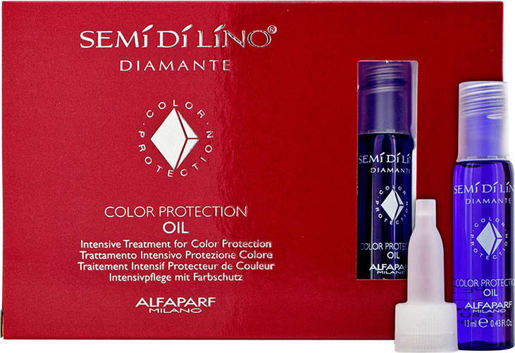 Alfaparf SdL Diamante Color Protection Oil - Ampola Capilar 6x13ml