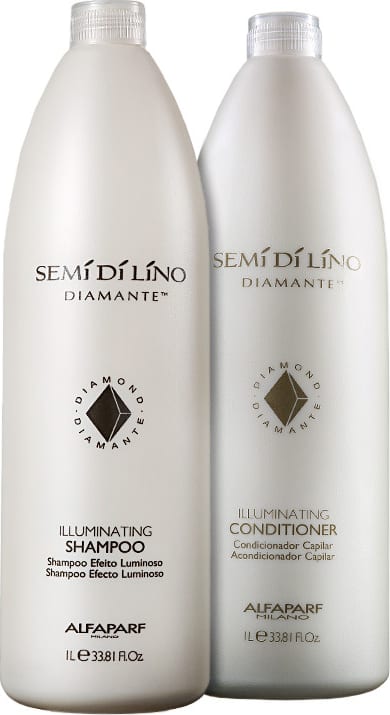 Kit Alfaparf Semi di Lino Diamante Illuminating Duo Salon (2 Produtos)