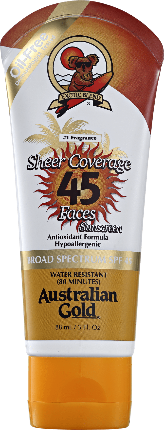 Australian Gold Sheer Coverage InvisiDry FPS 45 - Protetor Solar Facial 88ml