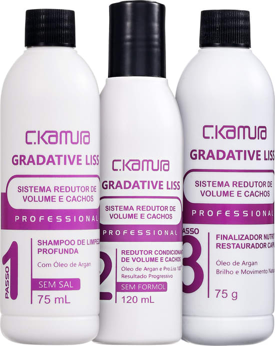 Kit C.Kamura Gradative Liss (3 Produtos)