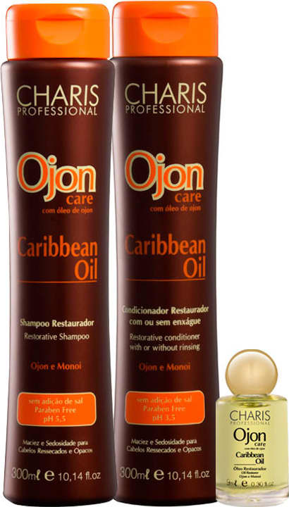 Kit Charis Ojon Care Caribbean Oil (3 Produtos)
