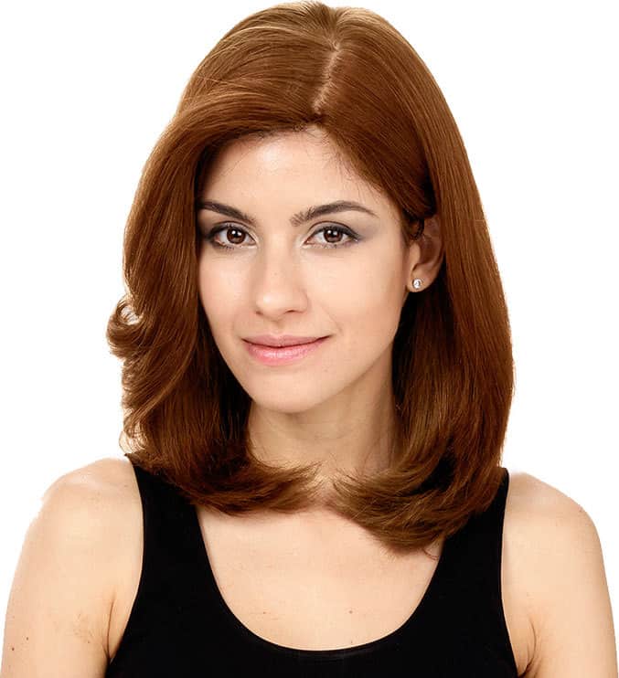 Crown Wigs Carol Castanho Claro - Peruca 35cm