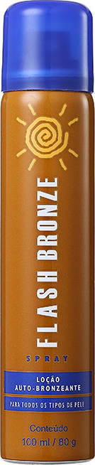 Flash Bronze Loção Auto-Bronzeante Spray - Spray Autobronzeador 100ml