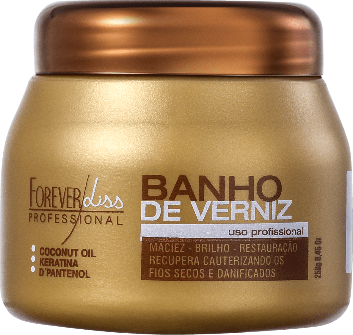 Forever Liss Professional Banho de Verniz - Máscara Capilar 250g
