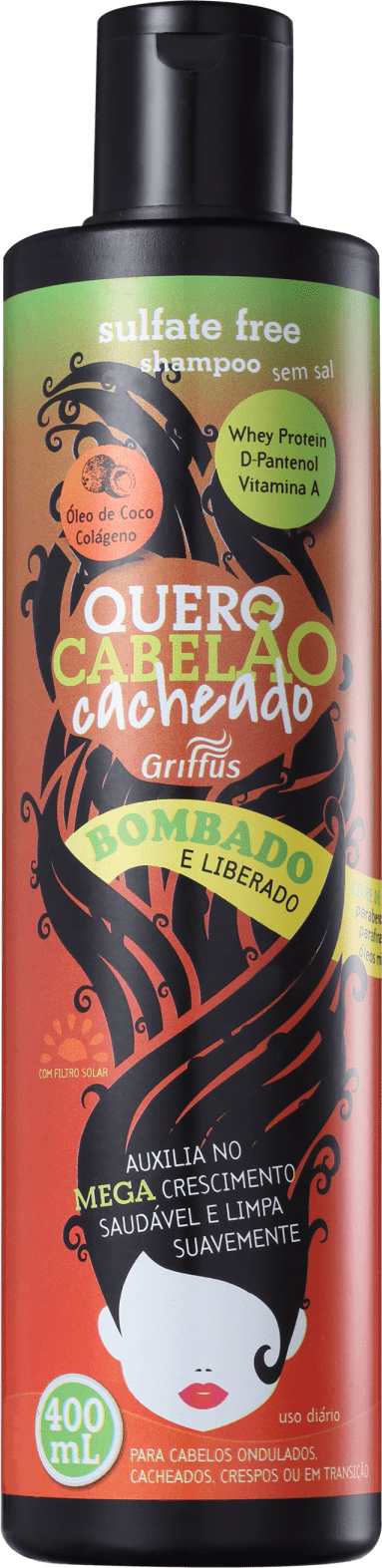 Griffus Quero Cabelão Cacheado - Shampoo sem Sulfato 400ml