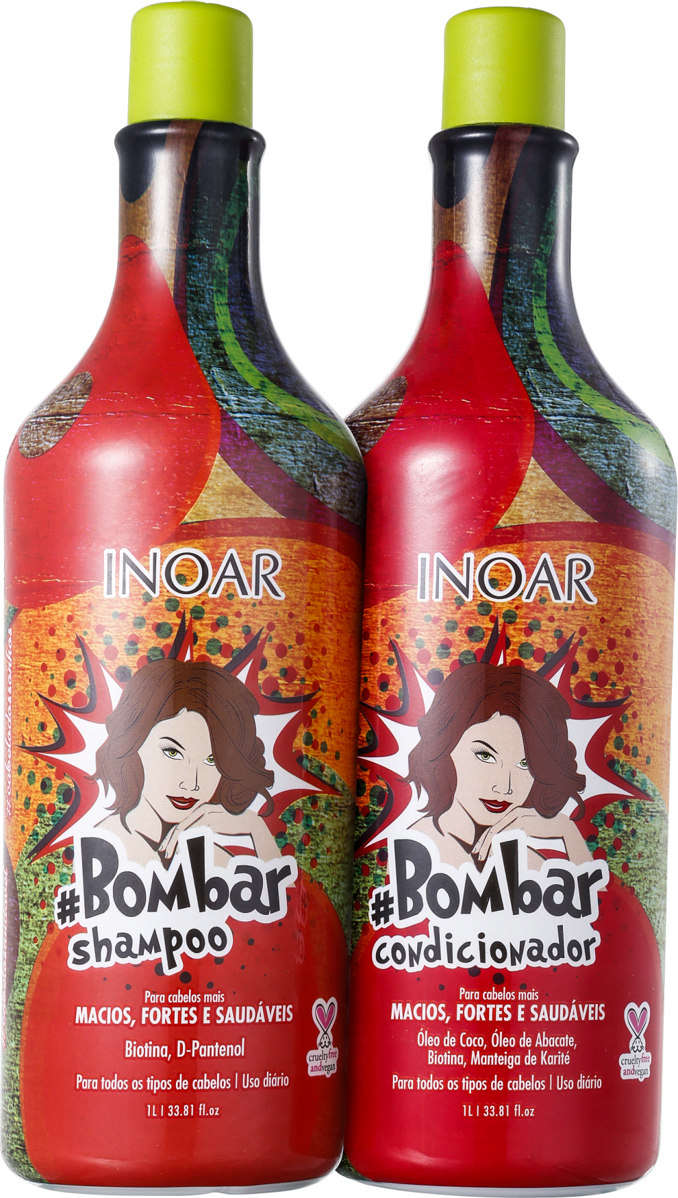 Kit #Bombar (shampoo e condicionador) - 1L