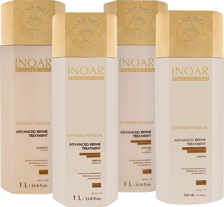 Inoar Extreme Premium Advanced Repair Treatment Kit (4 Produtos)