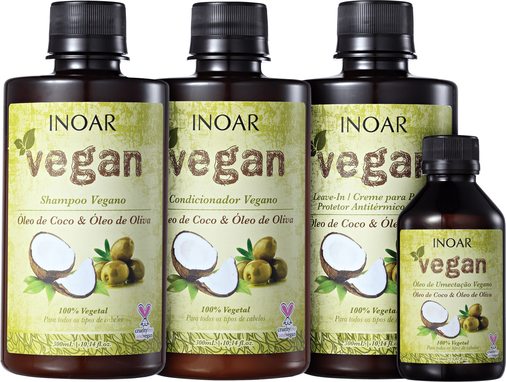 Kit Inoar Vegan Umectação Completa (4 Produtos)