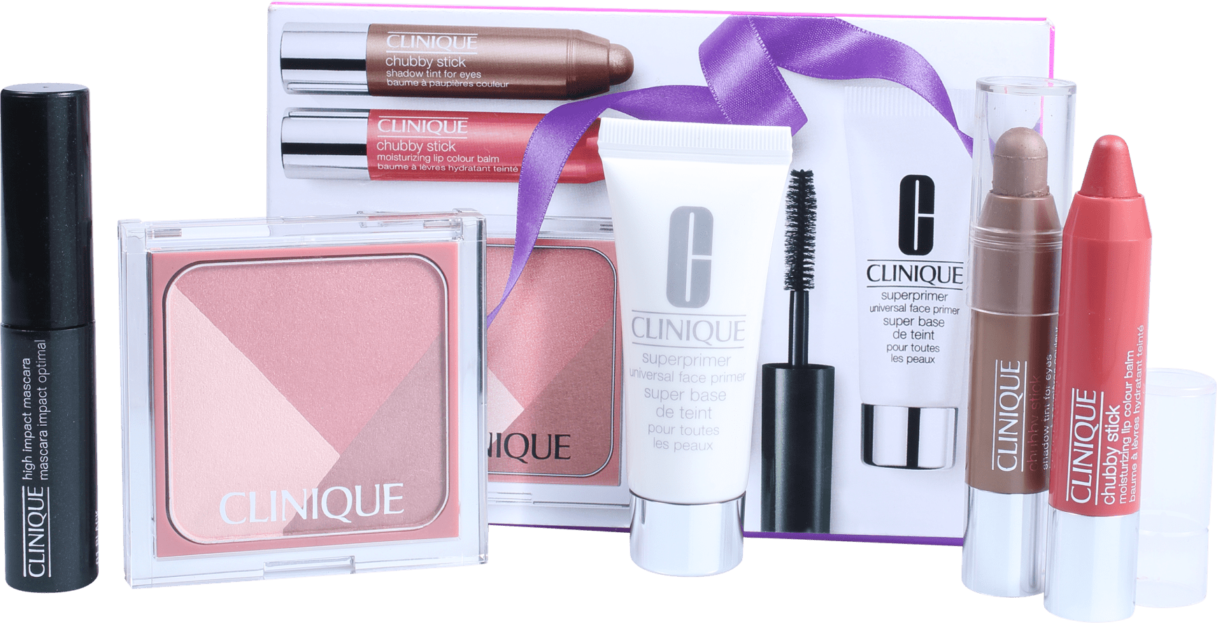 Kit Clinique Primed, Pink & Plush Gift (5 produtos)