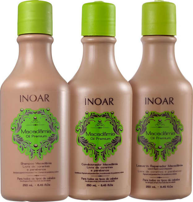Kit Inoar Macadâmia Oil Premium Diário (3 Produtos)