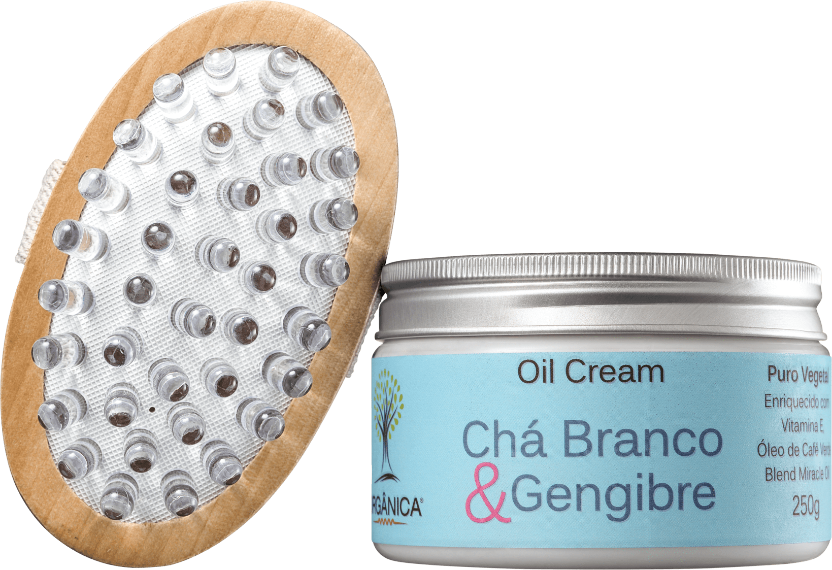 Kit Orgânica Massagem com Chá Branco & Gengibre (2 Produtos)