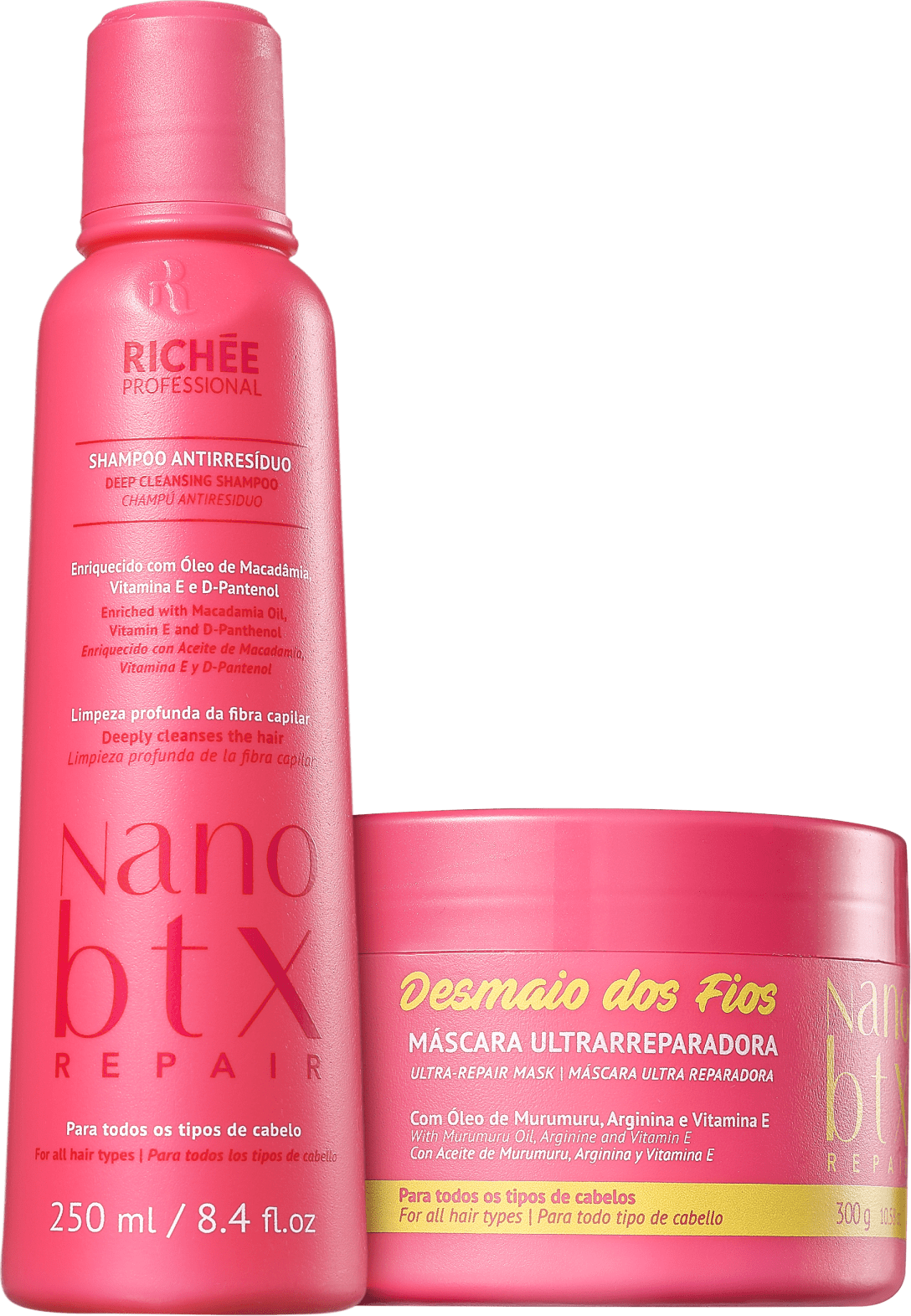 Kit Richée Professional Nano Botox Repair Desmaio dos Fios (2 Produtos)