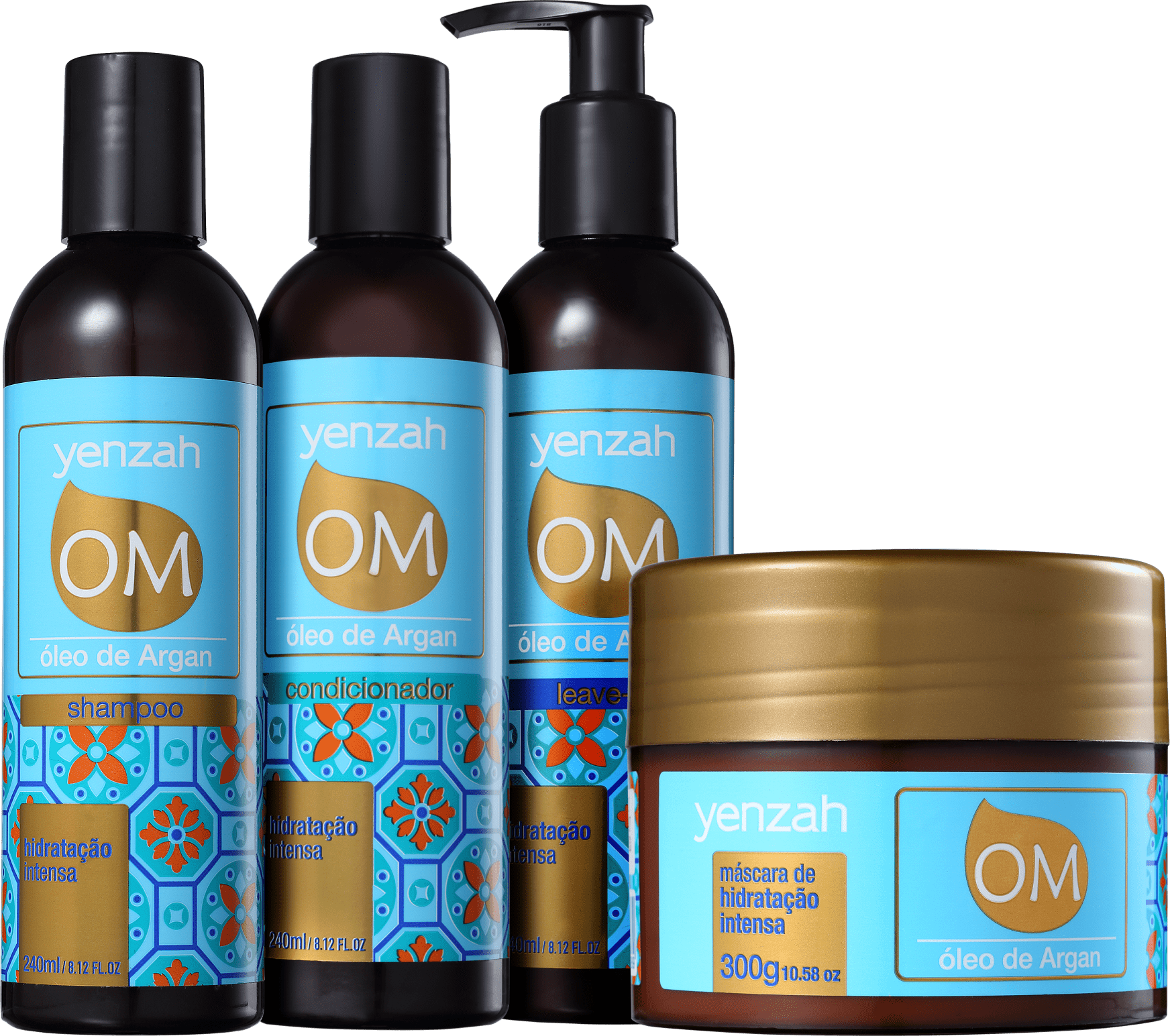 Kit Yenzah OM Óleo de Marrocos Argan Completo (4 Produtos)