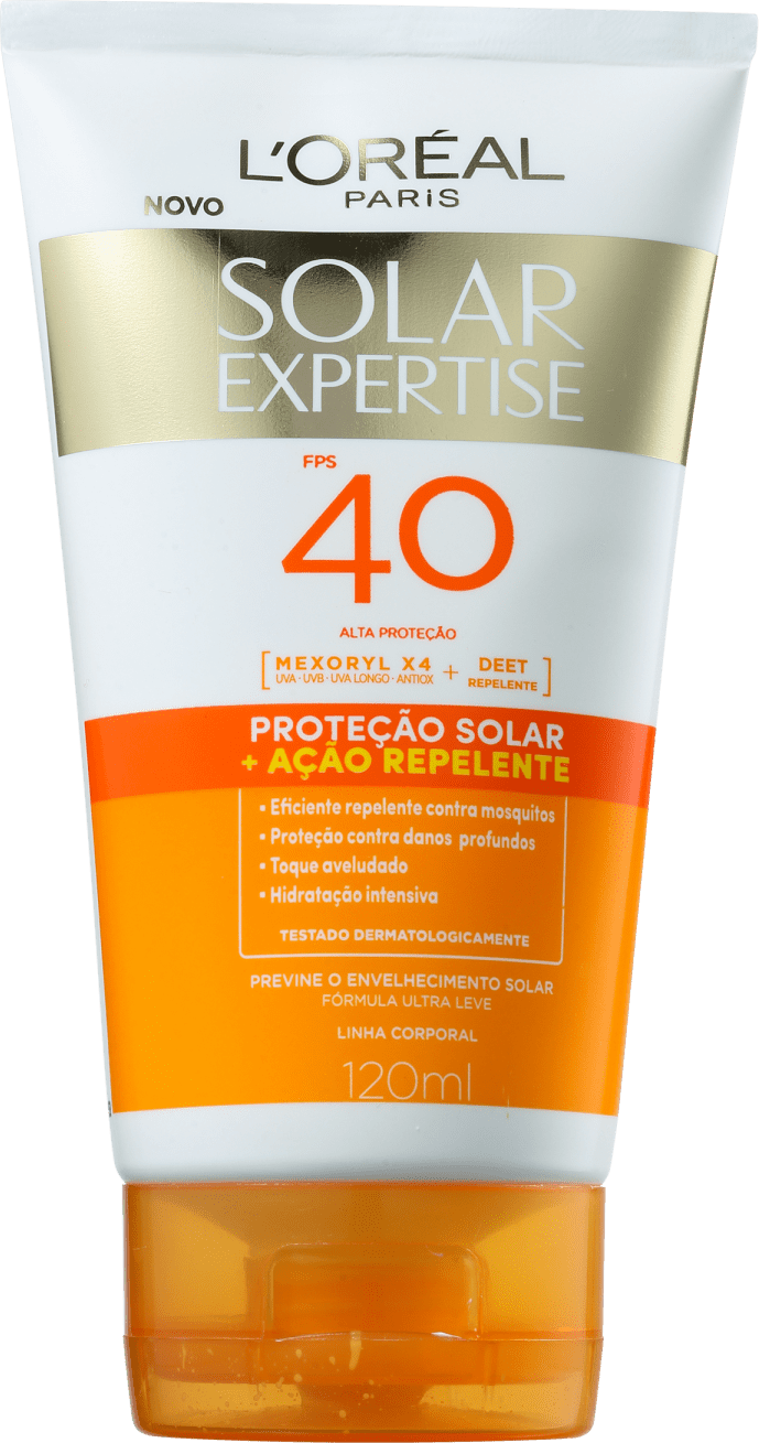 L'Oréal Paris Solar Expertise + Ação Repelente FPS40 - Protetor Solar 120ml